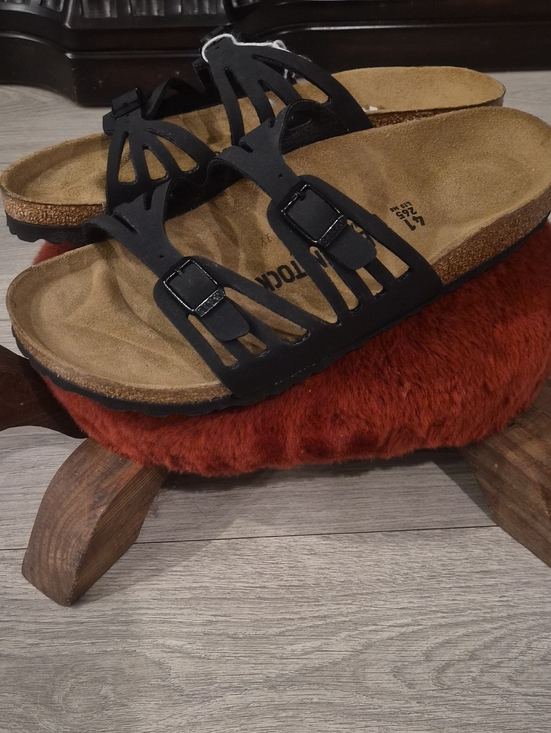 Birkenstock Shoes - Birkenstock, Women's Granada Nubuck Slide Sandals